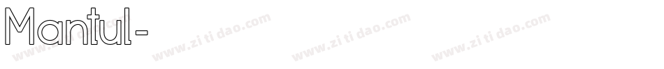 Mantul字体转换