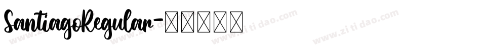 SantiagoRegular字体转换