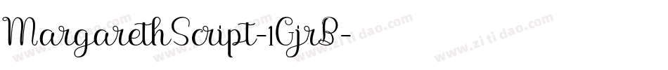 MargarethScript-1GjrB字体转换