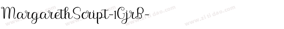 MargarethScript-1GjrB字体转换