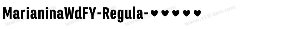 MarianinaWdFY-Regula字体转换