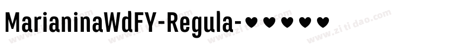 MarianinaWdFY-Regula字体转换