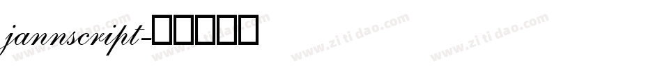 jannscript字体转换