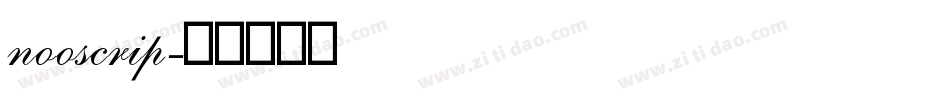 nooscrip字体转换