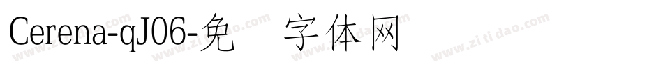 Cerena-qJ06字体转换