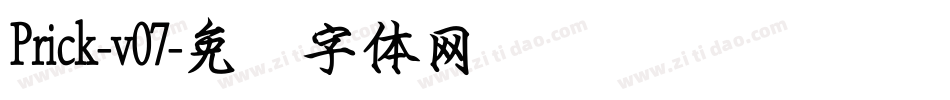 Prick-v07字体转换