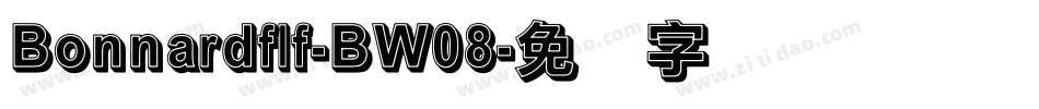 Bonnardflf-BW08字体转换