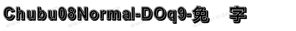 Chubu08Normal-DOq9字体转换
