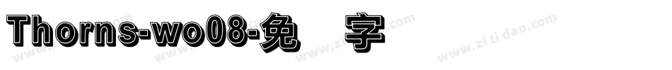 Thorns-wo08字体转换