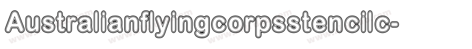 Australianflyingcorpsstencilc-0a09字体转换