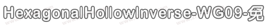 HexagonalHollowInverse-WG09字体转换