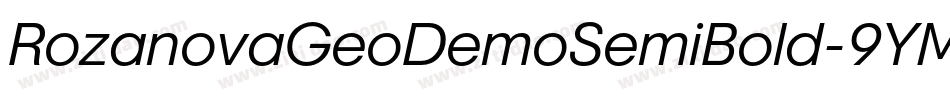RozanovaGeoDemoSemiBold-9YM65字体转换