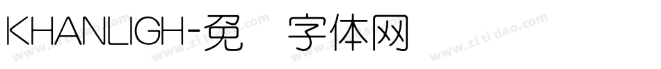 KHANLIGH字体转换