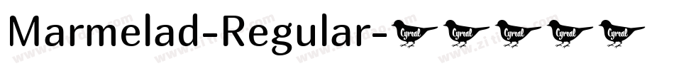 Marmelad-Regular字体转换