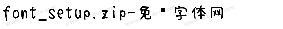 font_setup.zip字体转换
