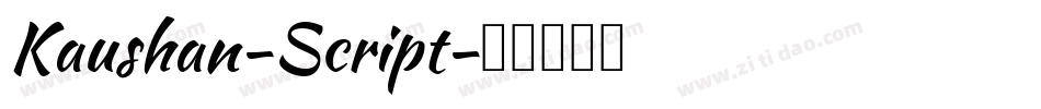 Kaushan-Script字体转换