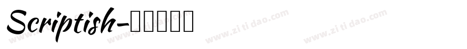 Scriptish字体转换