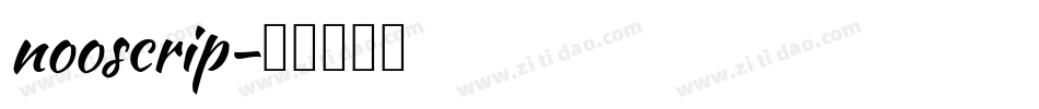 nooscrip字体转换