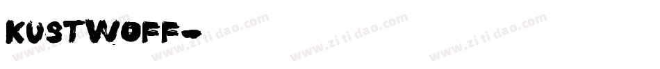 kustwoff字体转换