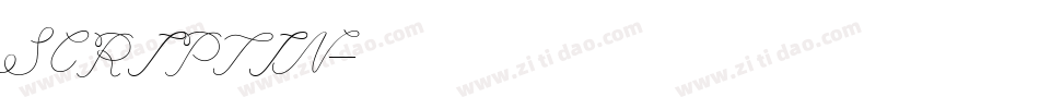 SCRIPTIN字体转换