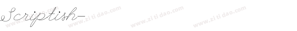 Scriptish字体转换