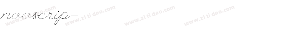 nooscrip字体转换