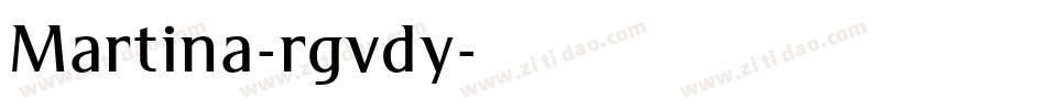 Martina-rgvdy字体转换