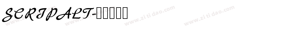 SCRIPALT字体转换