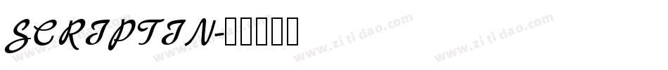 SCRIPTIN字体转换