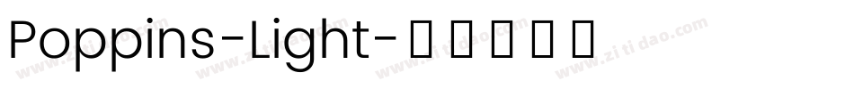 Poppins-Light字体转换