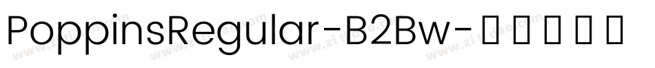 PoppinsRegular-B2Bw字体转换