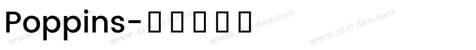 Poppins字体转换