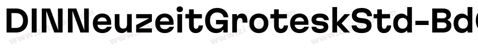 DINNeuzeitGroteskStd-BdCond字体转换