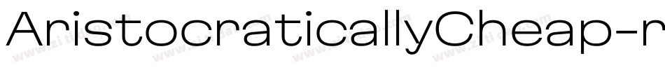 AristocraticallyCheap-r05x字体转换