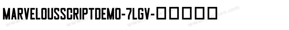 MarvelousScriptDemo-7lGV字体转换