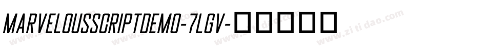 MarvelousScriptDemo-7lGV字体转换
