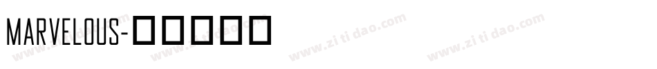 Marvelous字体转换