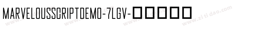 MarvelousScriptDemo-7lGV字体转换