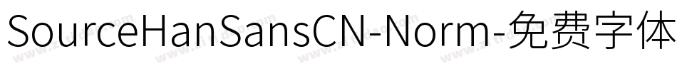 SourceHanSansCN-Norm字体转换