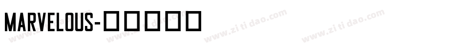 Marvelous字体转换