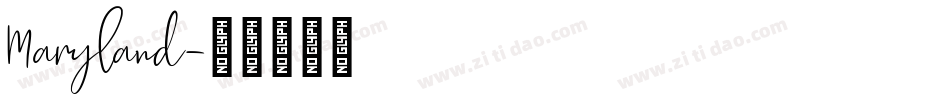 Maryland字体转换