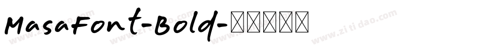 MasaFont-Bold字体转换