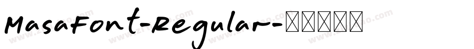 MasaFont-Regular字体转换