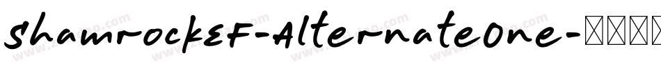 ShamrockEF-AlternateOne字体转换
