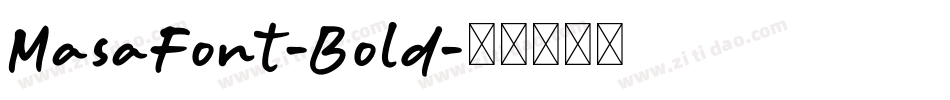 MasaFont-Bold字体转换