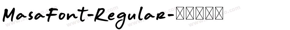 MasaFont-Regular字体转换