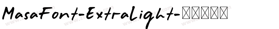 MasaFont-ExtraLight字体转换
