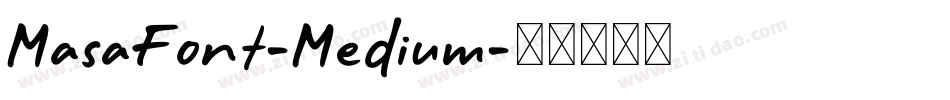 MasaFont-Medium字体转换