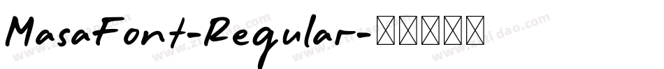 MasaFont-Regular字体转换