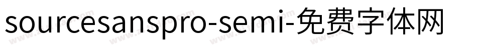 sourcesanspro-semi字体转换